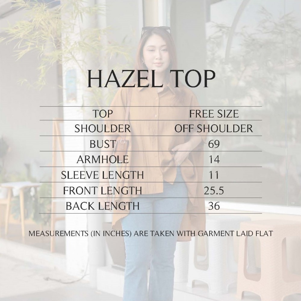 Hazel Top - Dusty Blue